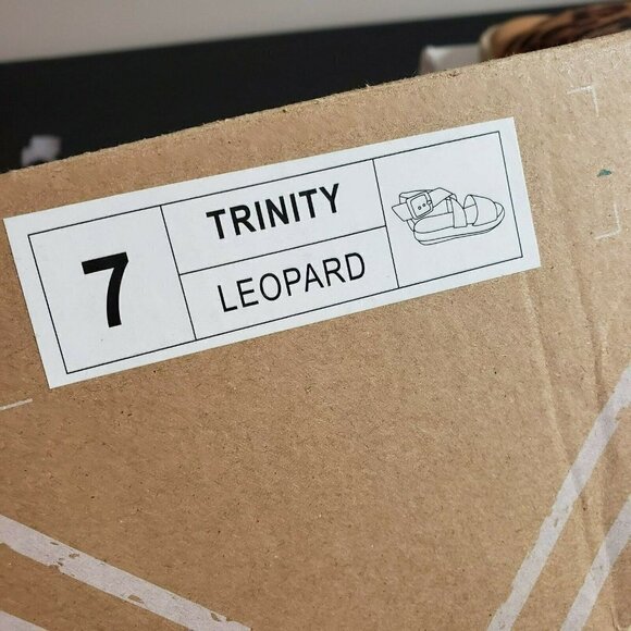 Journee Womens Trinity Leopard Open Toe Buckle Espadrille Flat Sandals Size 7 - Picture 10 of 10